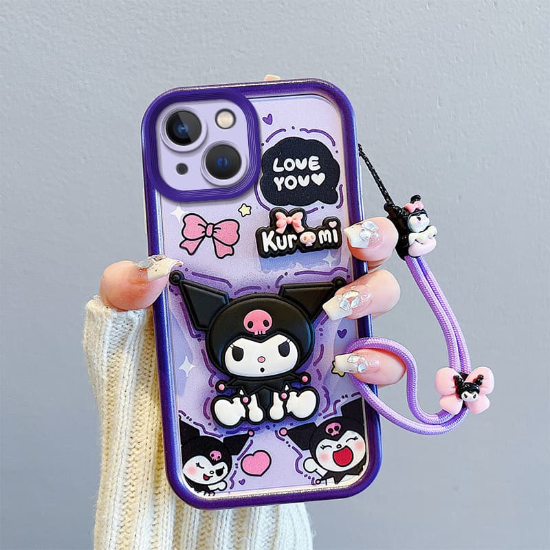 Suitable for Apple 15Promax Cartoon Doll Full Edge Iphone13 Cute 14 Fashion 12 Female 7P Mobile Phone Case