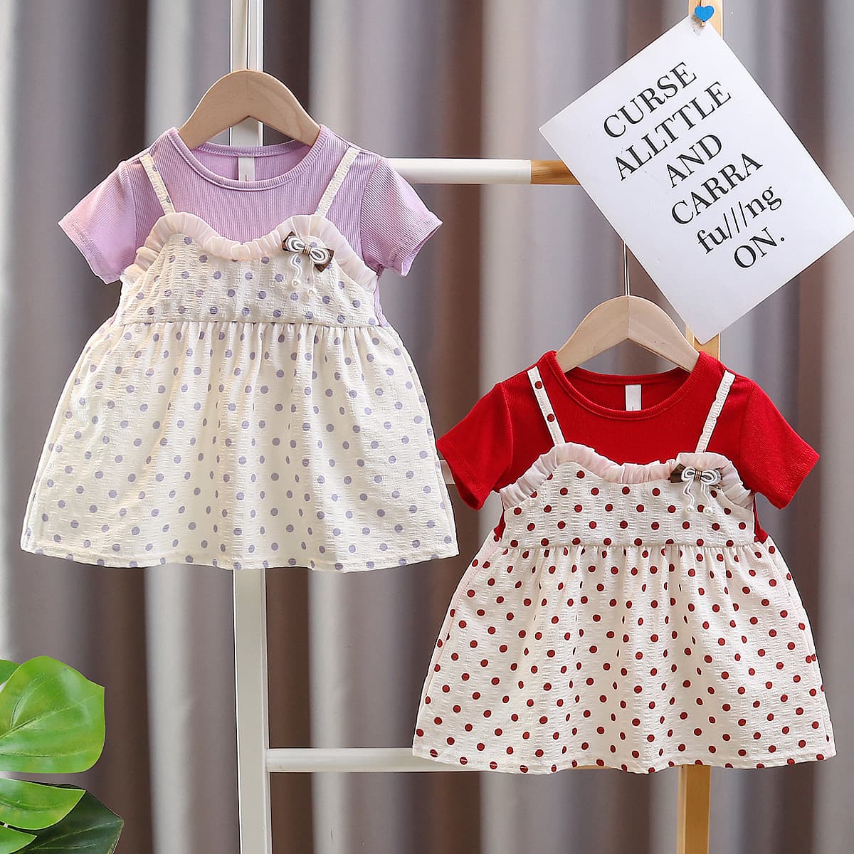 Girls Summer Cartoon Dress 2025 New Cotton Half-Sleeve Dress Children Princess Dress