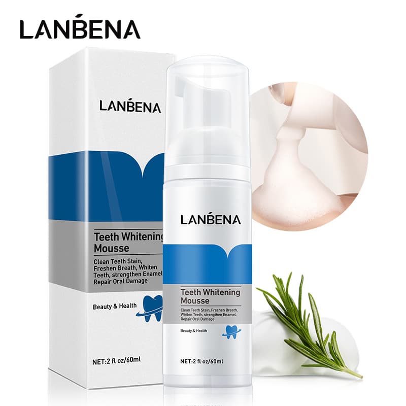 Lanbena Teeth Whitening Mousse Teeth Cleaning Mousse 60ml (New Version)