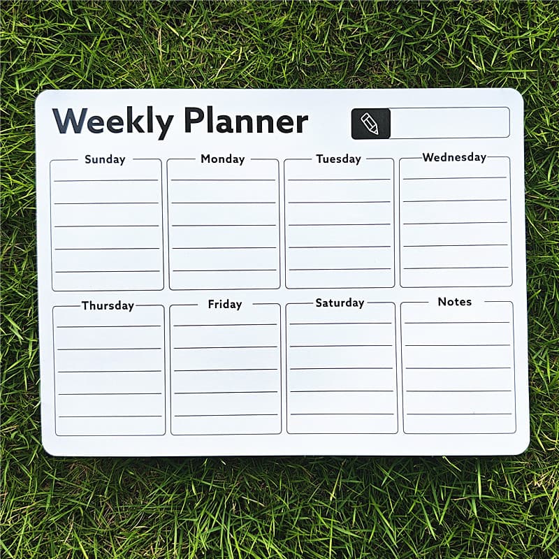 Wall-mounted schedule, work plan board, calendar, time management, weight loss, self-discipline, study check-in, message board