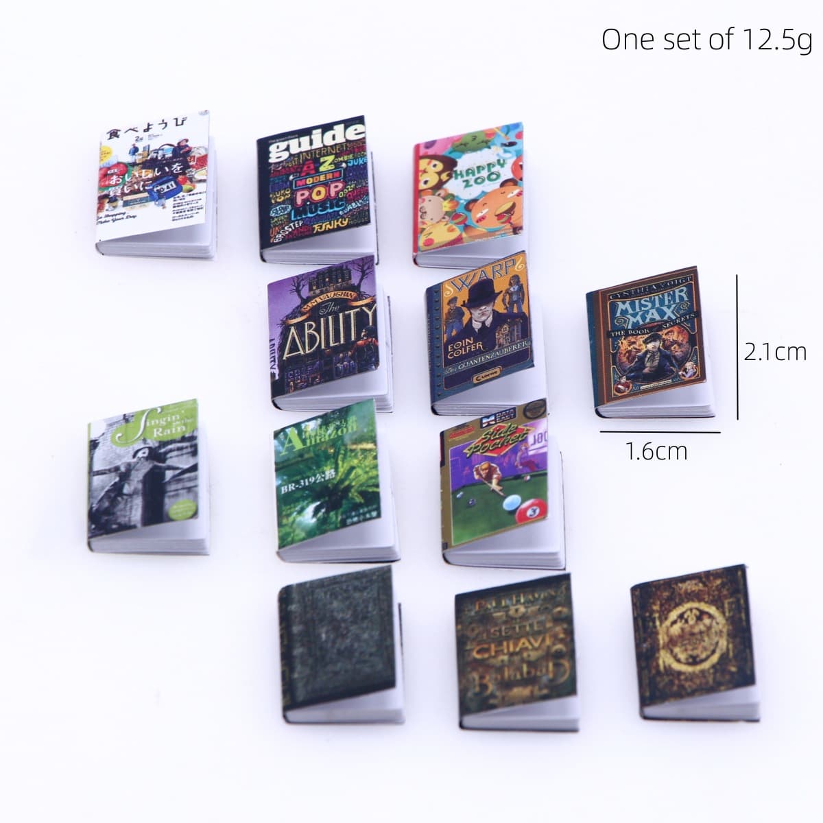 Miniature Dollhouse Magazine Bjd Scale Study Scene Ornament Ob11 Flip Book Paper Crafts Office Culture Paper Artifacts