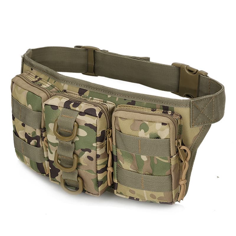 Cross-border Amazon Outdoor Triple Small Waist Bag Outdoor Travel Waist Pack Tactical Small Waterproof Hiking Cycling Bag
