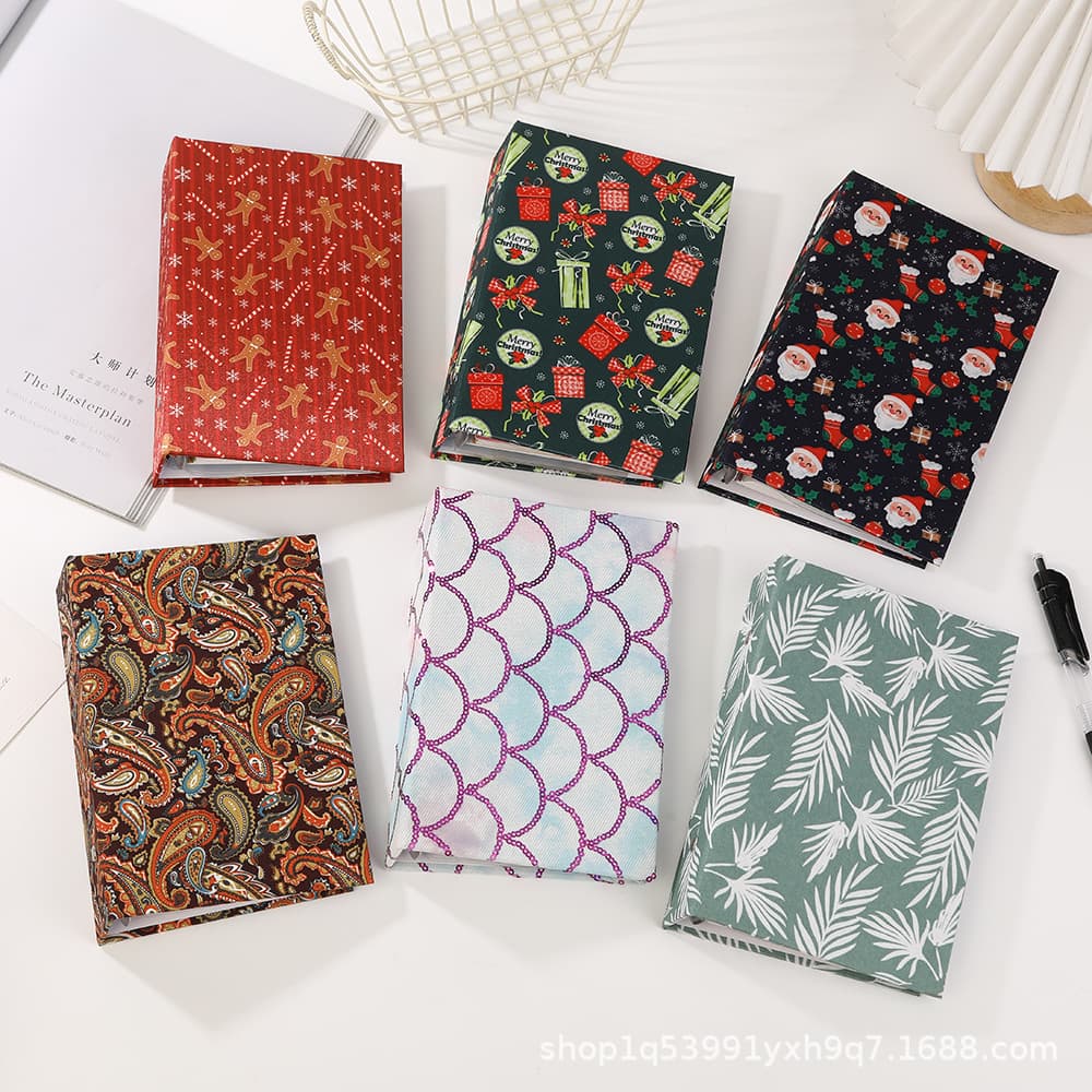 Manufacturer Supply New Fabric 6-Ring Binder Loose-Leaf Notebook, Work Manual, Multi-Purpose Handbook for Export