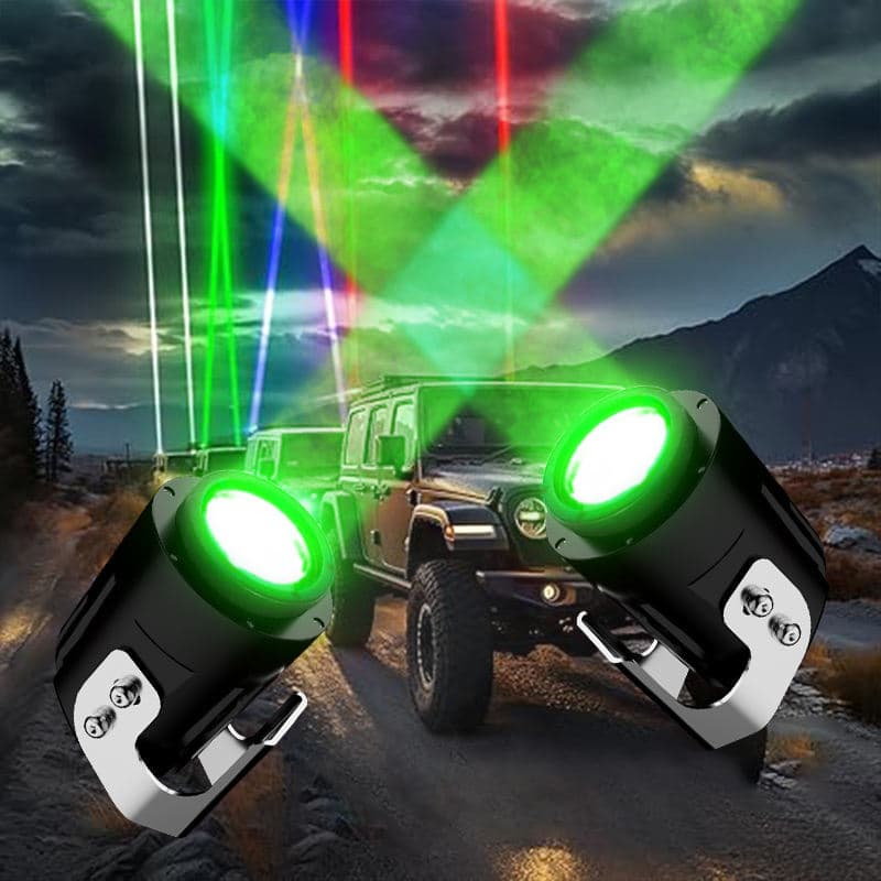 Cross-Border Special LED Off-Road Vehicle Flagpole Guide Light Roof Modified Spotlight Off-Road Vehicle Laser Spotlight
