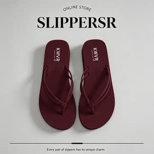 Beach Flip Flops, Mid Heel Flat Heel Women's Anti-Slip Sandals, Fashion Outdoor Double Strap Beach Slippers