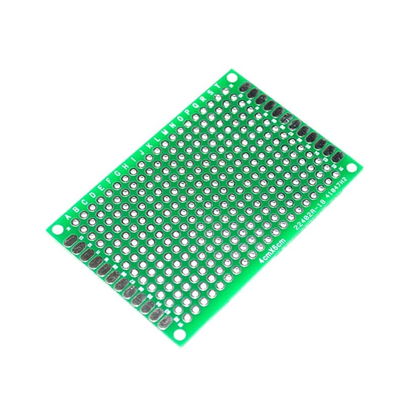 Risym Double-sided Tin-plated PCB Board, High-quality Fiberglass Board, 4x6cm, 1.6mm Thickness, Perfboard, Experiment Board