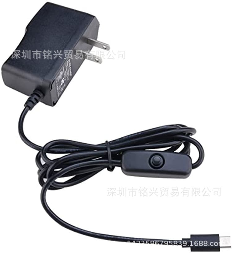 Raspberry Pi 4 Power Supply 5V 3A TYPE-C Power with Switch Cable for Raspberry Pi 4 4B