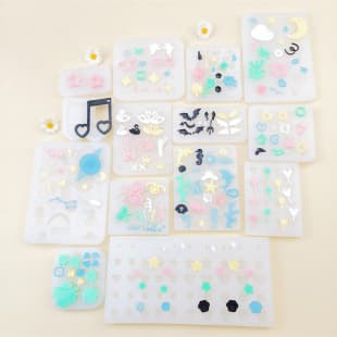 Various Mini Crystal Resin Silicone Mold for Phone Case, Clay Decoration, DIY Baking Mold