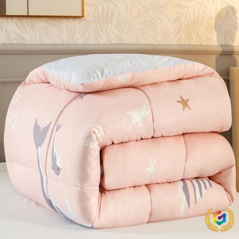 Factory direct sales dormitory bedding complete set of quilts complete set of washed silk cotton quilts for the elderly winter quilts spring and autumn quilt cores