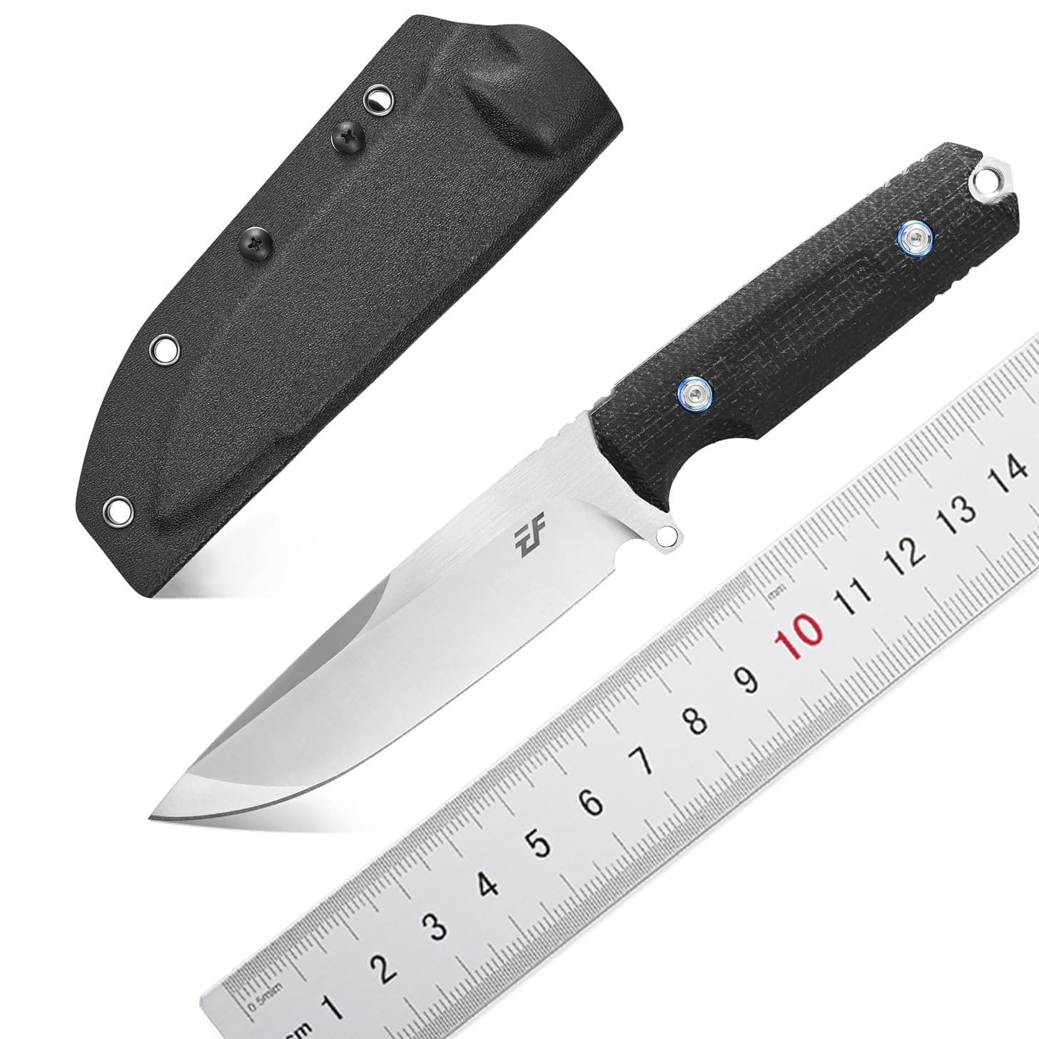 EF131 Fixed Blade Knife DC53 Steel + Imported Linen Handle Outdoor Camping Fishing EDC Tool Knife