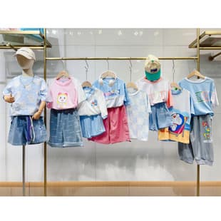 2025 Summer New Doraemon Brand Children's Clothing Wholesale Children's Clothing Final Payment Clearance Summer New Products Mixed Styles