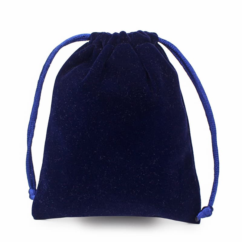 Wholesale Black Drawstring Pouch for Jewelry, Cosmetics, Earphones, and Power Banks - Velvet Storage Bag
