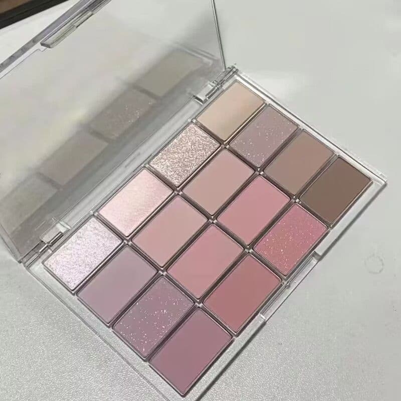 Korean Style 16-Color Pearlescent Matte Brightening Aegyo Sal Light Makeup Natural No-Makeup Look Fine Shimmer Low Saturation Earth Tone Daily Eyeshadow Palette