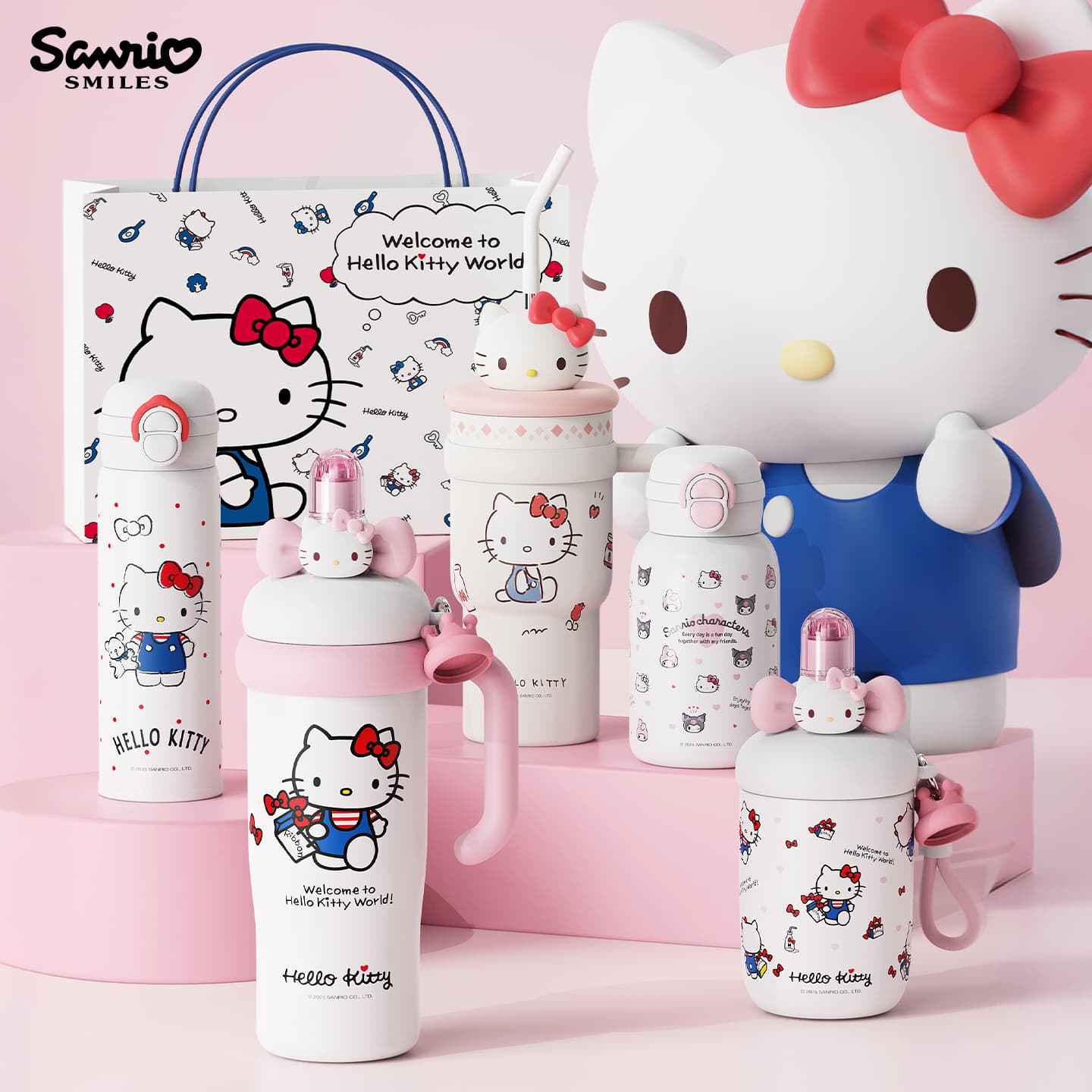 Hello Kitty thermos cup as a birthday gift for bestie, girlfriend, practical souvenir for girls, high-looking water cup