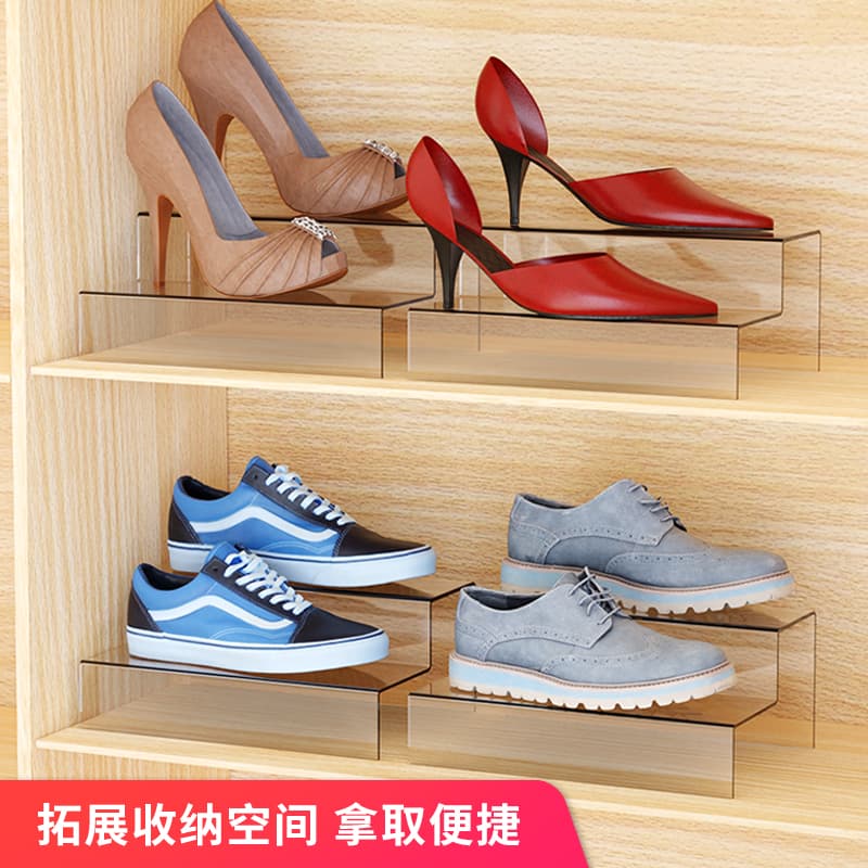 Acrylic Step Display Stand Transparent Live Streaming Figure Blind Box Tiered Storage Shelf Transparent Layered Rack