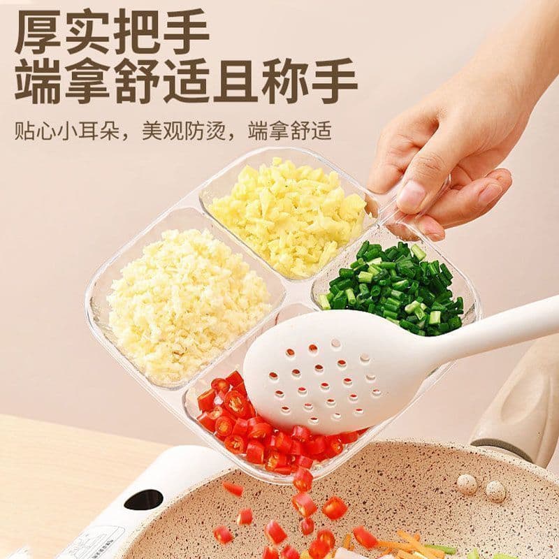 Household Prep Tray with Compartments, Kitchen Scallion Ginger Garlic Seasoning Plate, Multi-functional Ingredient Tray, Sauce Dish Factory