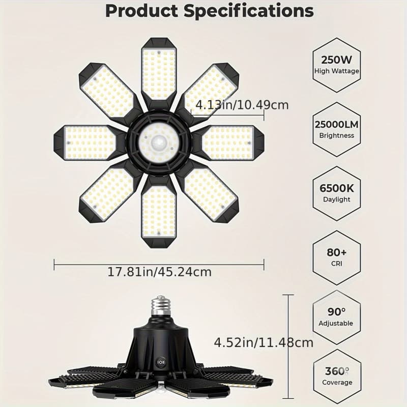 2026 Autumn/Winter New Cross-border Export LED Garage Ceiling Light