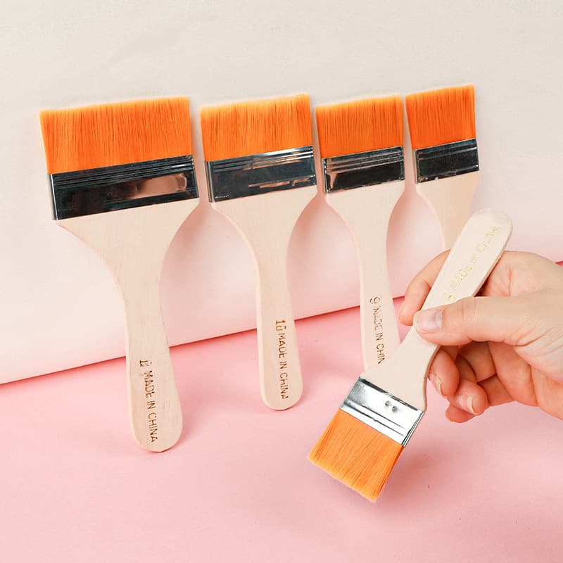 Yellow Hair Nylon Oil Painting Board Art Brush Soft Bristle Household Cleaning Small Brush Paint Brush Dust Sweep Coating Wholesale