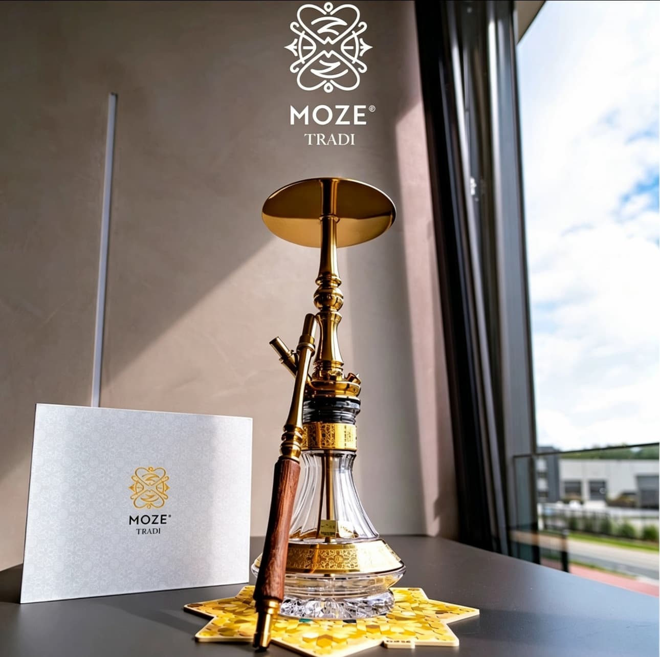 Middle East Cross-Border Hot-Selling Moze Arabic Hookah Stainless Steel Hookah Gift Set