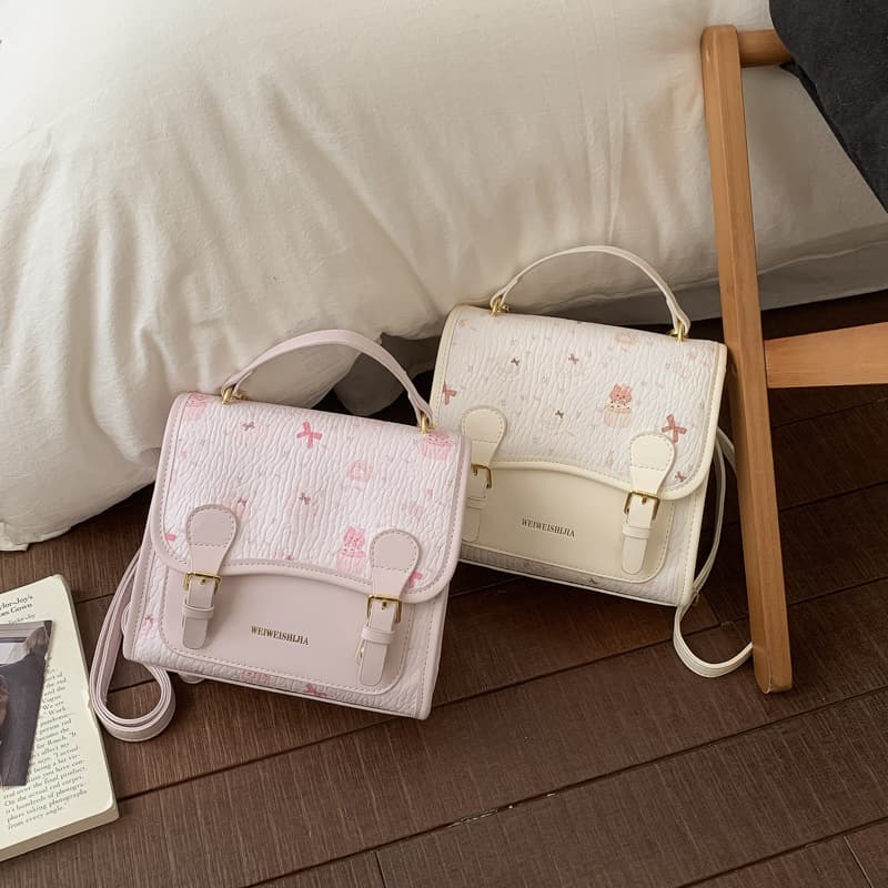Korean-style Trendy Girl Backpack 2026 New High-Fashion Cute Print Commuting Travel Small Bag