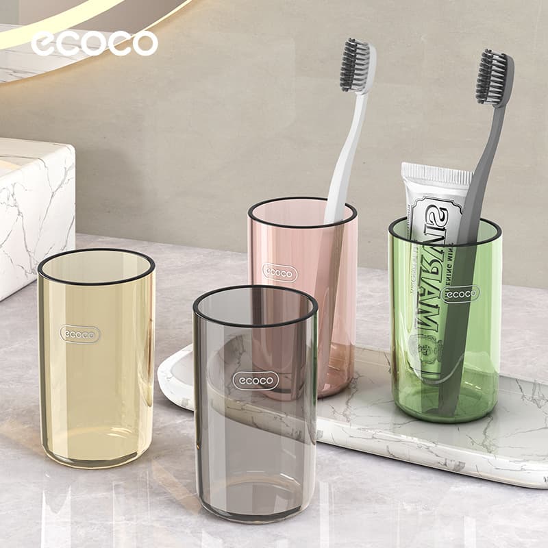 Transparent Toothpaste Toothbrush Storage Box Couple Brushing Teeth Cup Children's Colorful Luxury Home Washing Cup