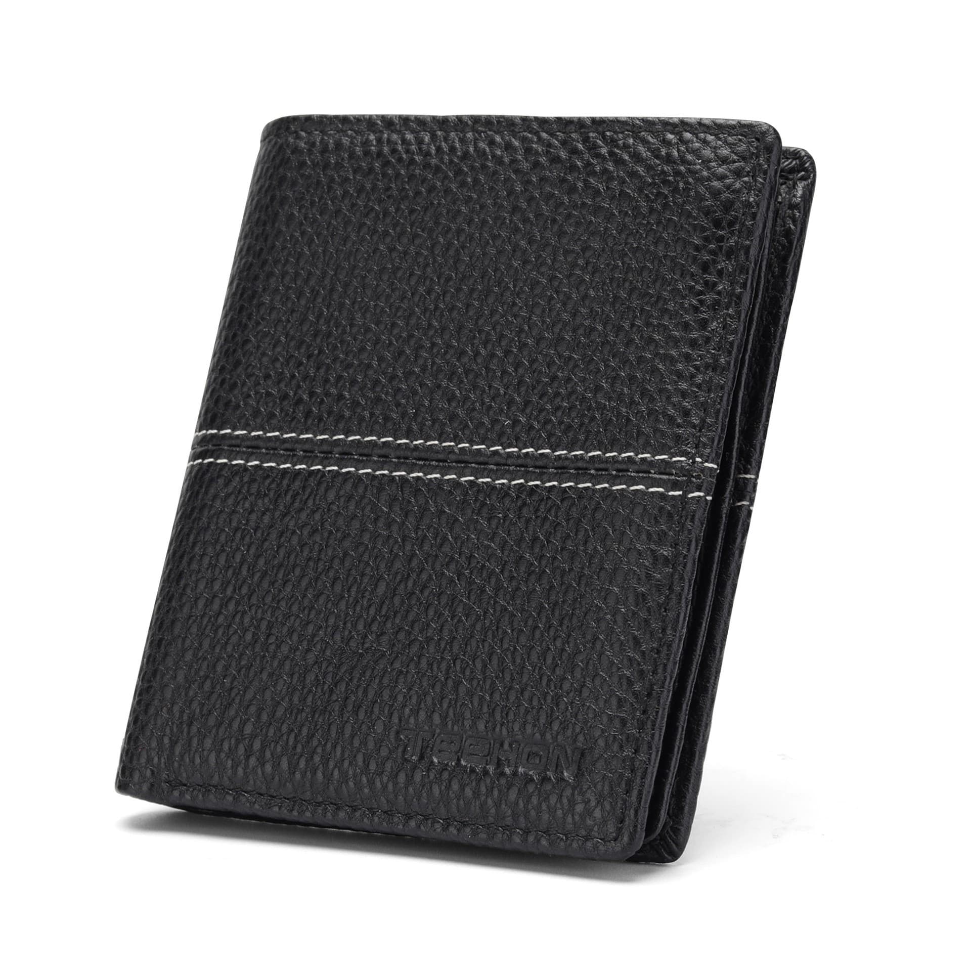 Spot trendy genuine leather wallet card holder one-piece first-layer pebbled pattern wallet 20% off multi-functional casual men's wallet