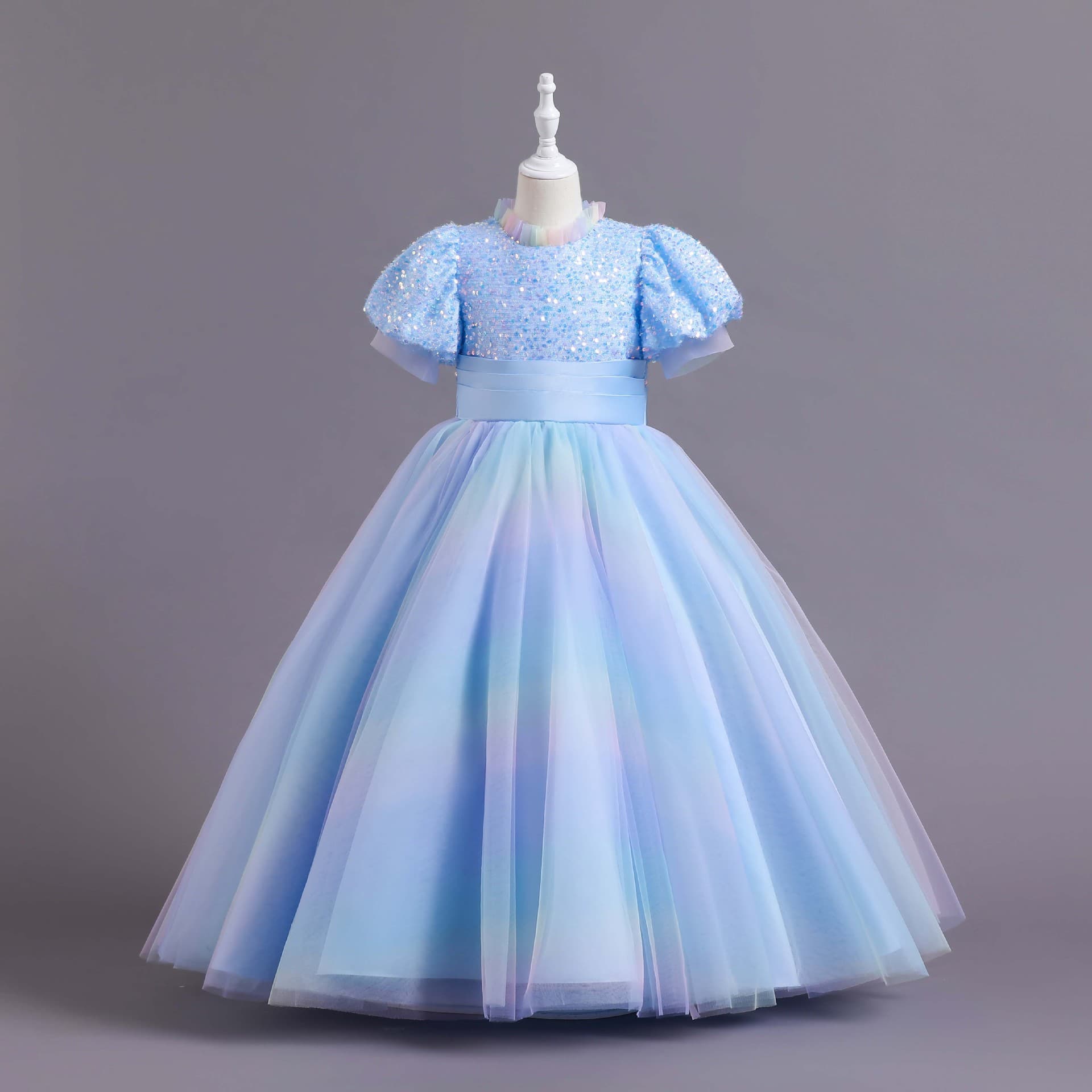 Stylish Women's Children's Dress Baby Princess Skirt Puffy Net Yoke Daily Casual Wear For Mothers And Kids Wholesale
