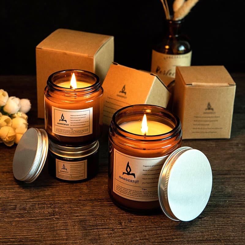 Handmade soy wax aromatherapy candle diy hand gift glass smokeless romantic home fragrance candle wholesale