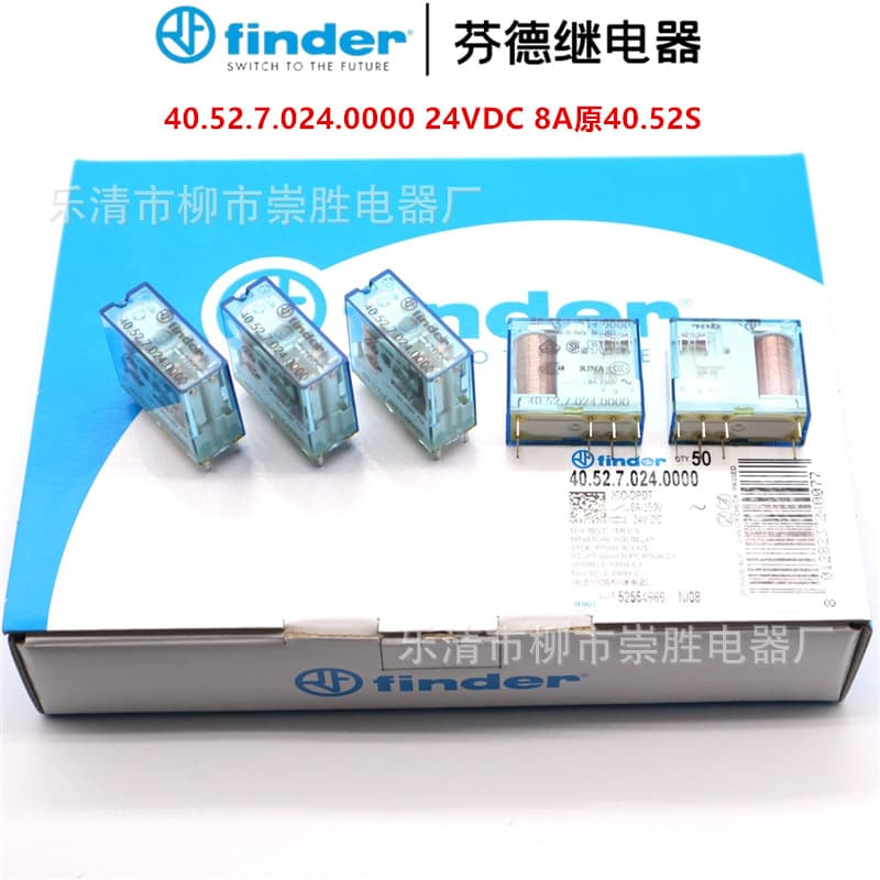 Original Finder Relay 40.52.7.024.0000 24VDC 8A (formerly 40.52S)