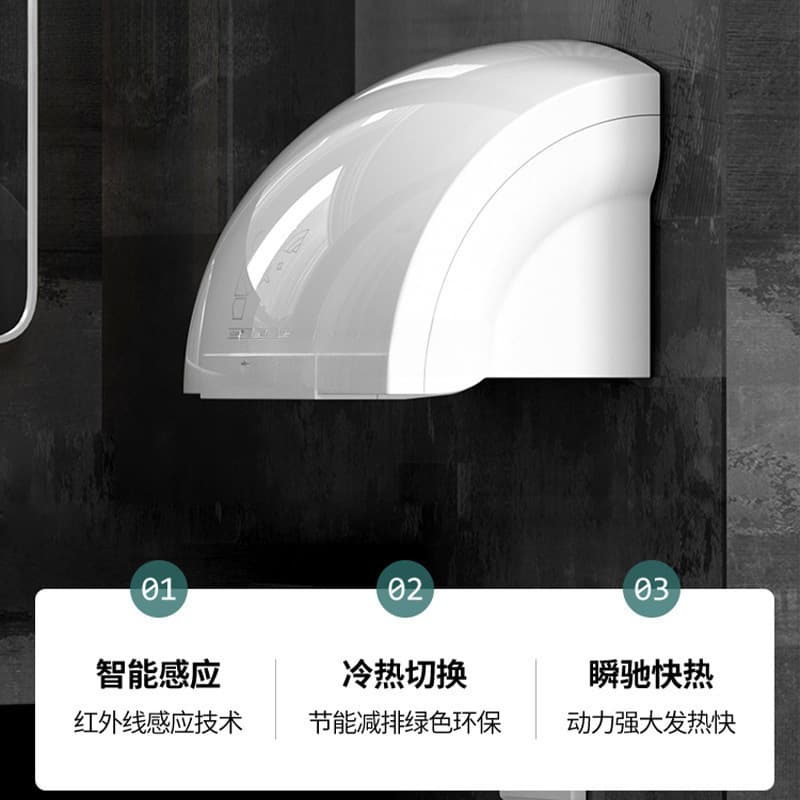 Smart Hand Blow Dryer, Automatic Sensor Hand Dryer for Hotels and Commercial Use, Hand Dryer for Home Bathrooms