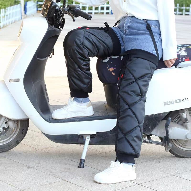 Motorcycle Knee Pads Winter Riding Warm Leg Guards Windproof Cold-Proof Electric Bike Windshield Unisex Thickened Warmth Retention