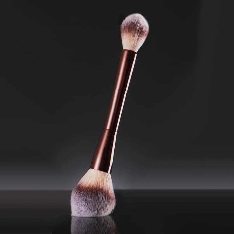 Hg Makeup Loose Powder Brush Fire Glow Highlight Double-headed Honey Powder Brush Cosmetic Qingzhou Makeup Hourglass