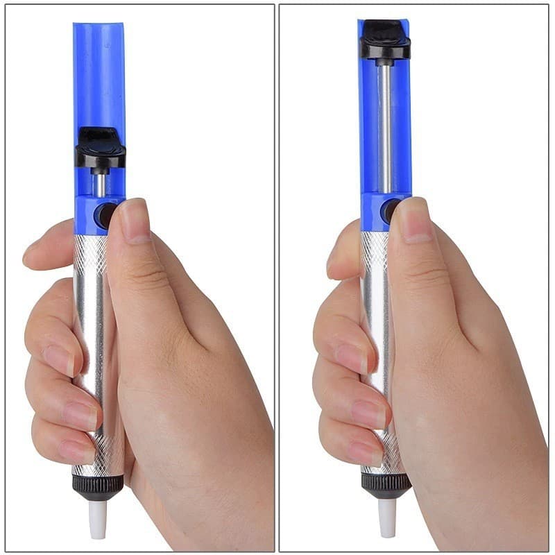 Factory direct sales of desoldering pumps, small aluminum desoldering pumps, manual anti-slip desoldering pumps, for repair, desoldering, and waste solder removal.