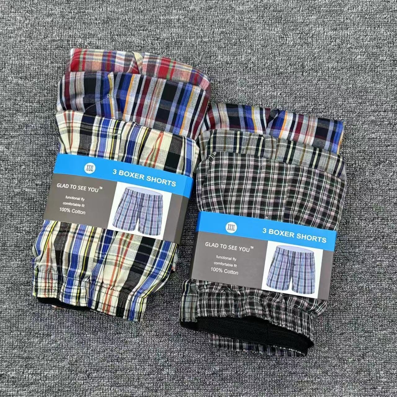 3in1BOXERS Men's Underwear - Yiwu Men's Boxer Briefs Cotton Shorts Underwear Factory