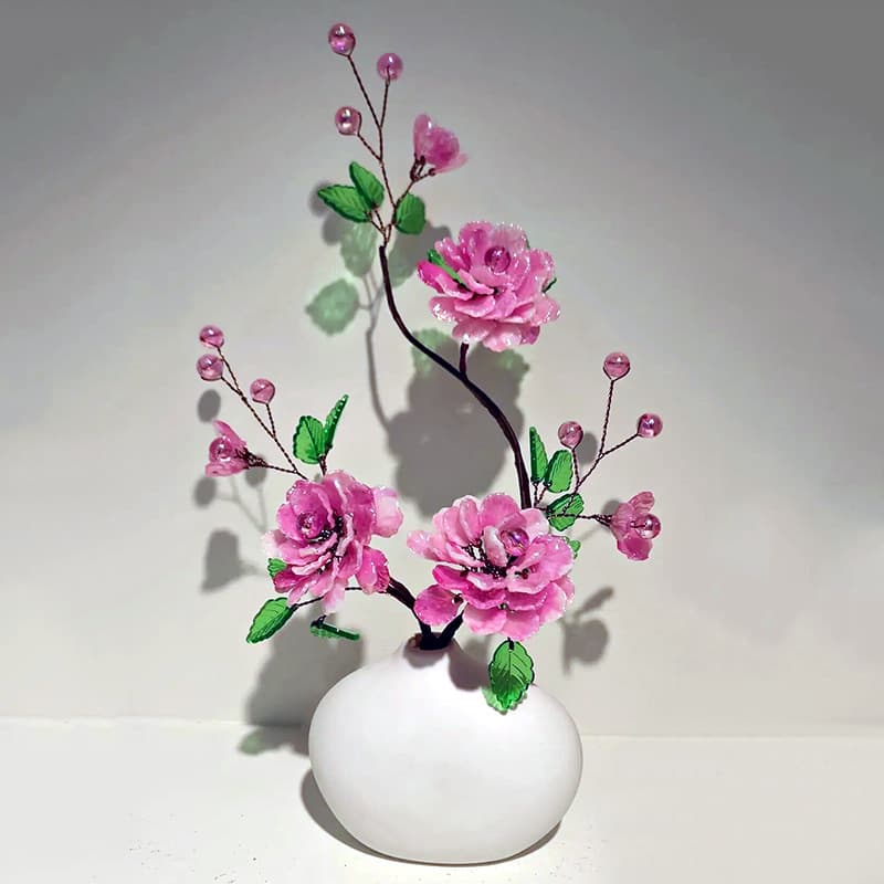 Doudou Bottle Unglazed Vase Ceramic White for Lego Bricks Artificial Flowers Tabletop Decoration TikTok Live Bestseller