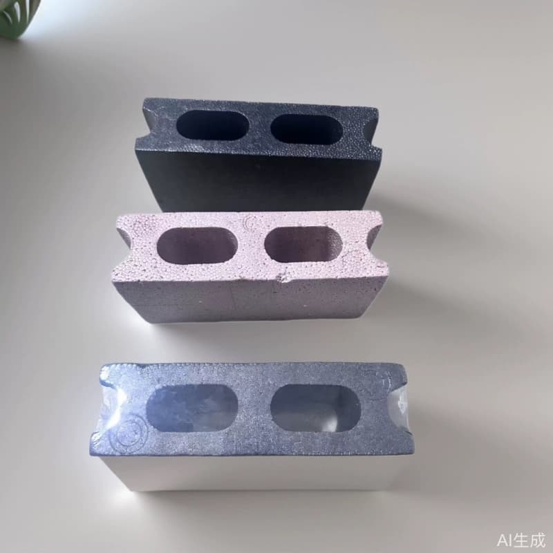 Multifunctional Colored Foam Building Blocks, Molded in One Piece