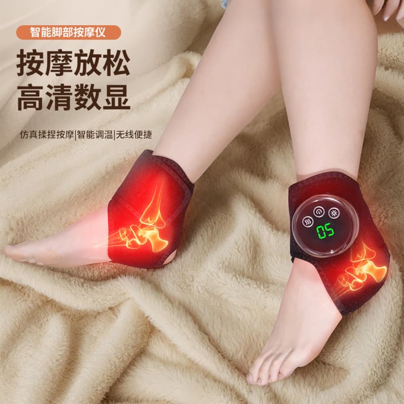 2025 Cross-Border New Ankle Massager with Electric Heating, Foot and Ankle Joint Care Gadget