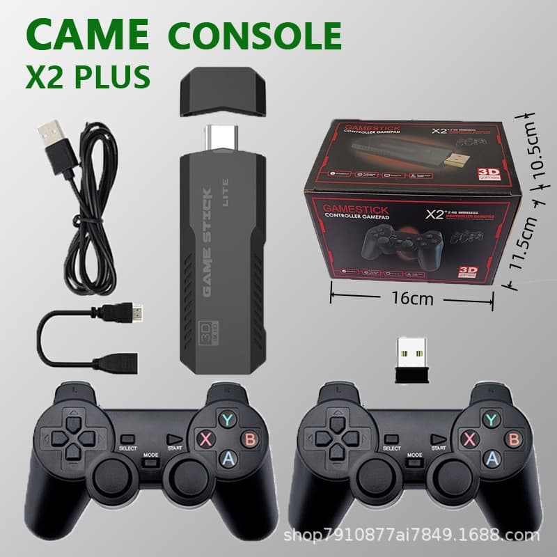 New X2PLUS Game Console 2.4G Wireless Retro TV X2 Ultra Game Console PSP Games X2PRO