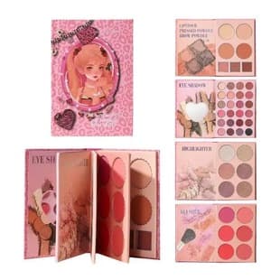 Cross-Border Export 43-Color Eyeshadow Palette, Concealer, Highlighter, Blush, Contour, Book-Style Makeup Palette, Stage Makeup Fantasy