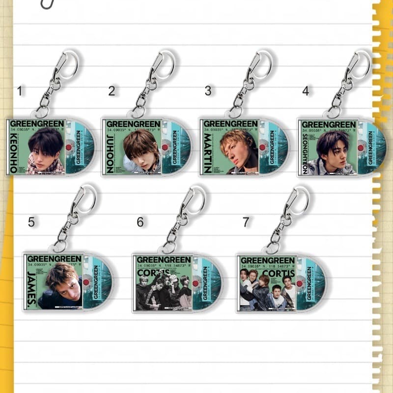 Original CORTIS new album GREEN peripherals Ahn Gwan-ho, JAMES Cho Um Sung-hyun keychain 1925