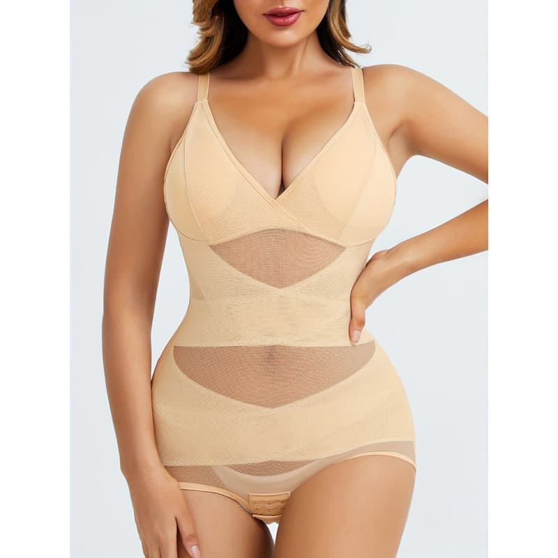 V-Neck Bodysuit Shapewear - All-Body Sculpting Waist