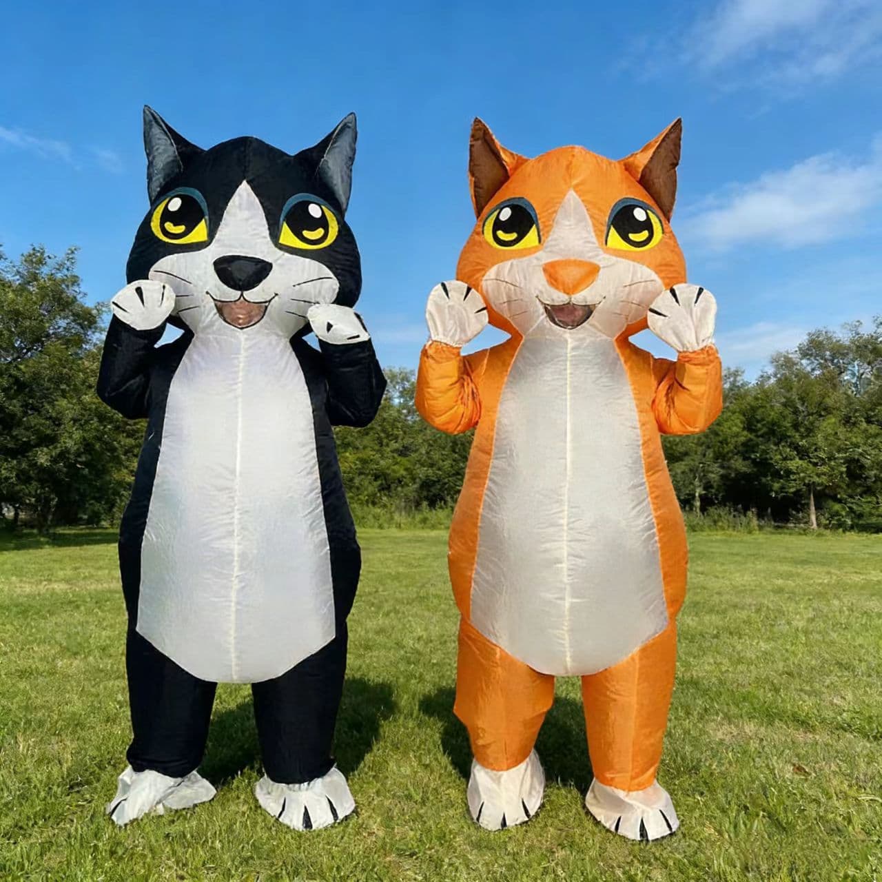 Halloween Role-playing Children's Performance Costume Pikachu Inflatable Suit Black Cat Inflatable Apparel Funny Props