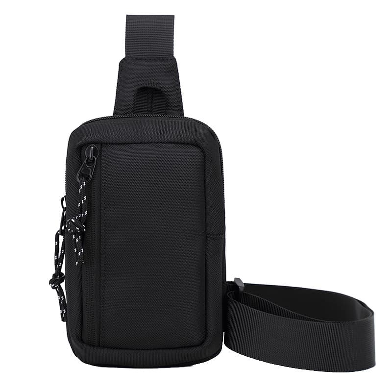 Men's Crossbody Bag Trendy Japanese Street Style Sports Mini Chest Bag Men's Sling Bag Simple Shoulder Bag