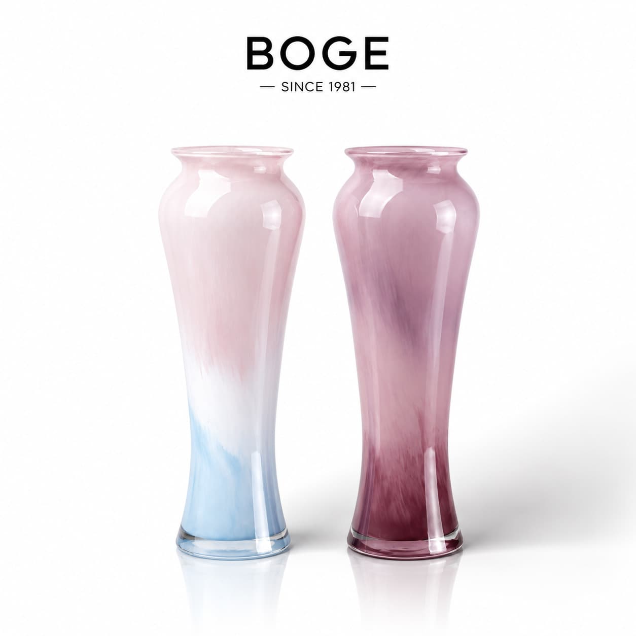 Flower arrangement, high-end vase, glass vase, original design flowers, Song style aesthetics, light luxury decoration for living room