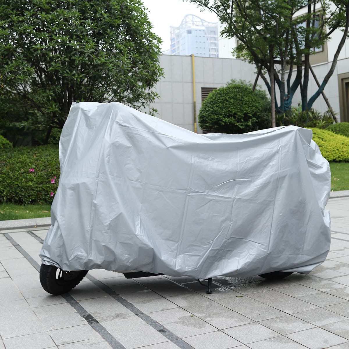 Electric Vehicle Rainproof Full Cover, Thickened Bicycle Rain and Sun Protection Cover for Scooter and Motorcycle