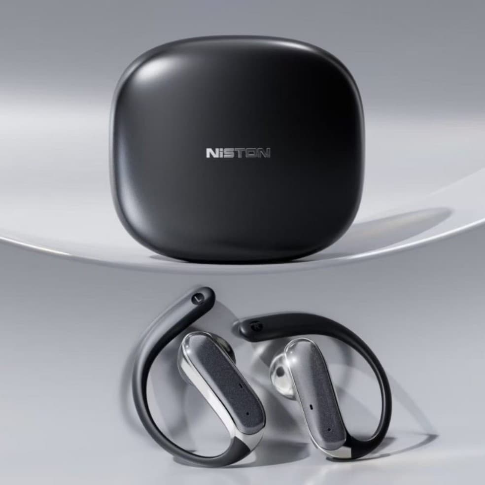 Open-Ear Bluetooth Earbuds with ENC Silicon Microphone Noise Cancellation, Wireless HiFi Sound Quality, Liquid Silicone, Balanced Tri-Band