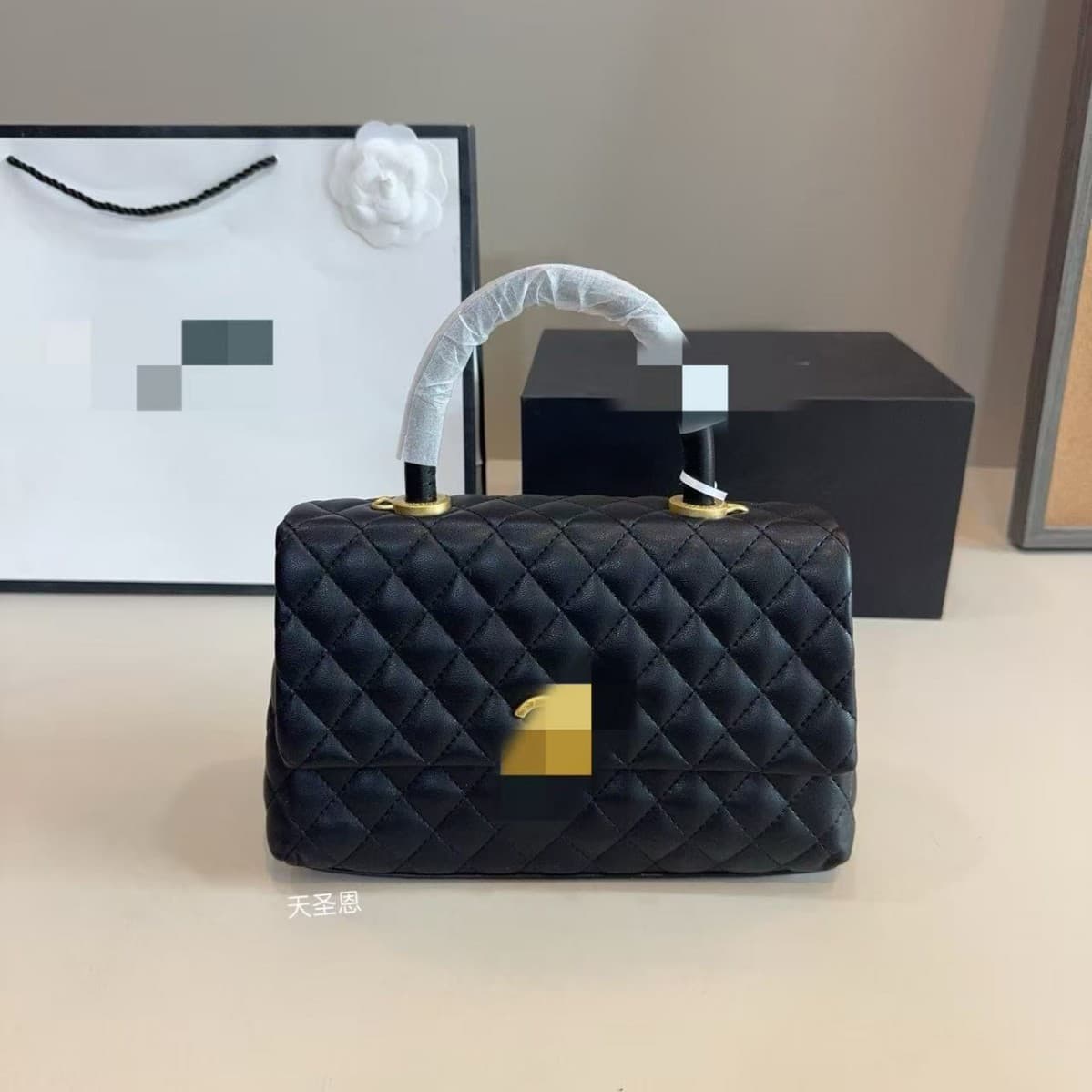 New Diamond-Quilted Lambskin Chanel-Style Thin Zip Coin Purse Mini Portable Coin Wallet Portable Storage Pouch