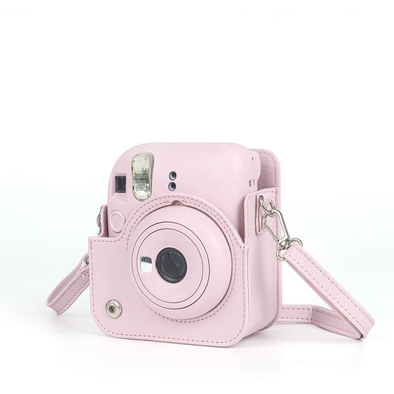 Compatible with Fujifilm Instax Mini 12 Solid Color Camera Bag, Digital Camera Fitted Storage Protective Case, Crossbody Bag