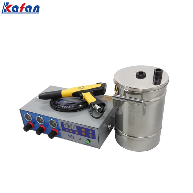 Cross-border direct supply of intelligent pulse powder spray gun 100kV high voltage special deep angle Faraday small powder spraying machine