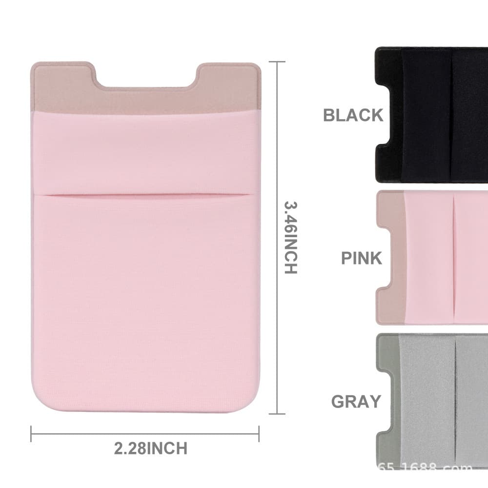 Lycra Phone Case Back Sticker Self-adhesive Back Glue Card Sleeve, Double-layer Business Card Wallet Magnetic Factory Direct